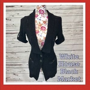 WHBM XS Thick Knit button up Cardigan